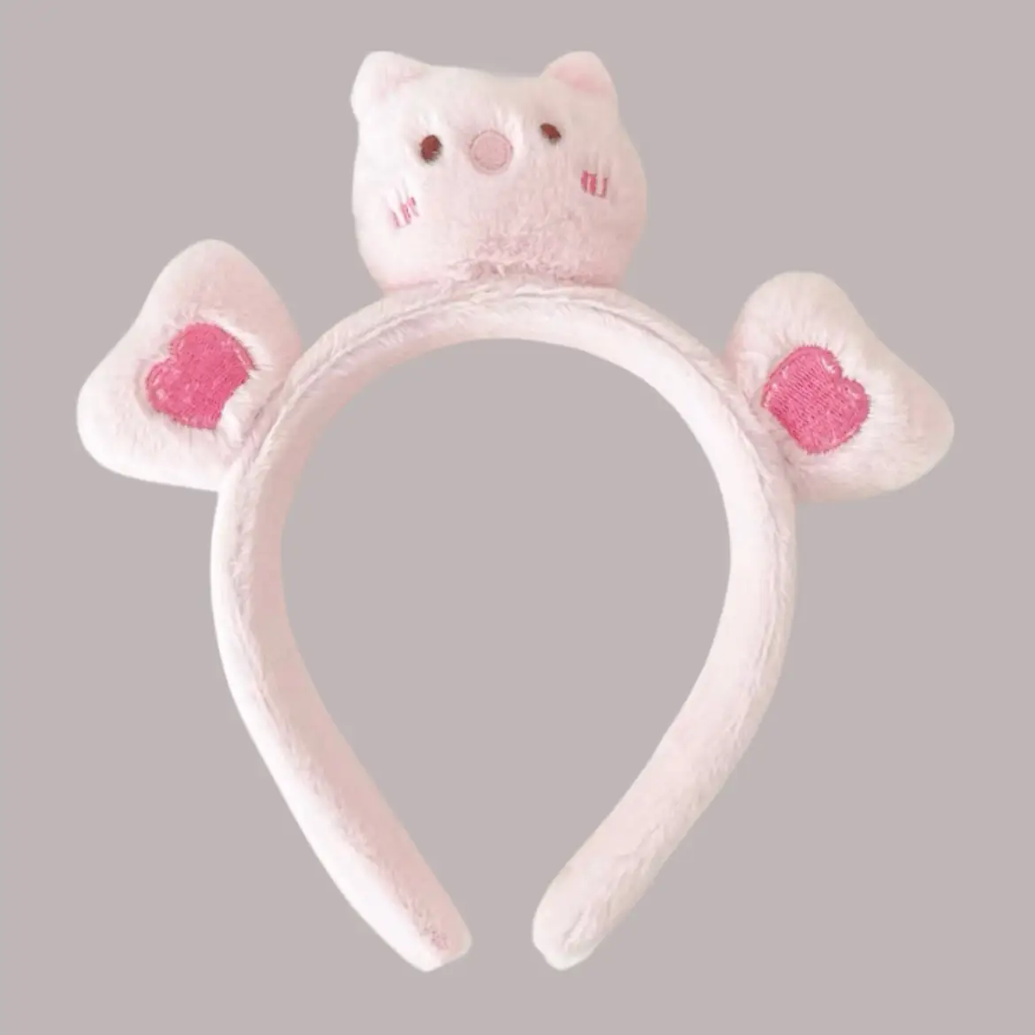 Red Plush Bear & Star Headband with Bow - Image 202