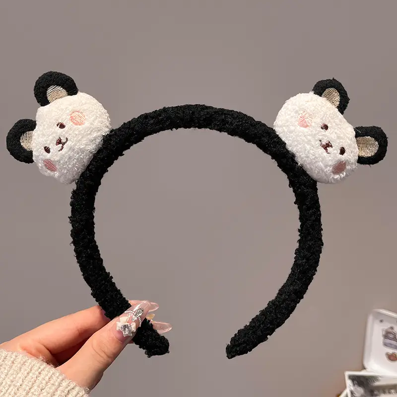 Red Plush Bear & Star Headband with Bow - Image 23