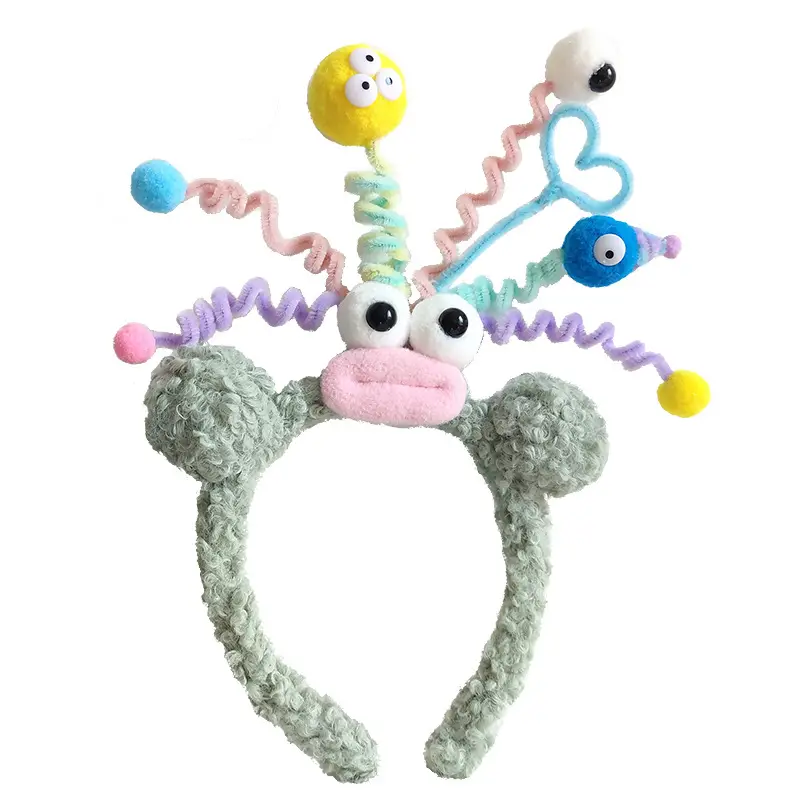 Red Plush Bear & Star Headband with Bow - Image 38