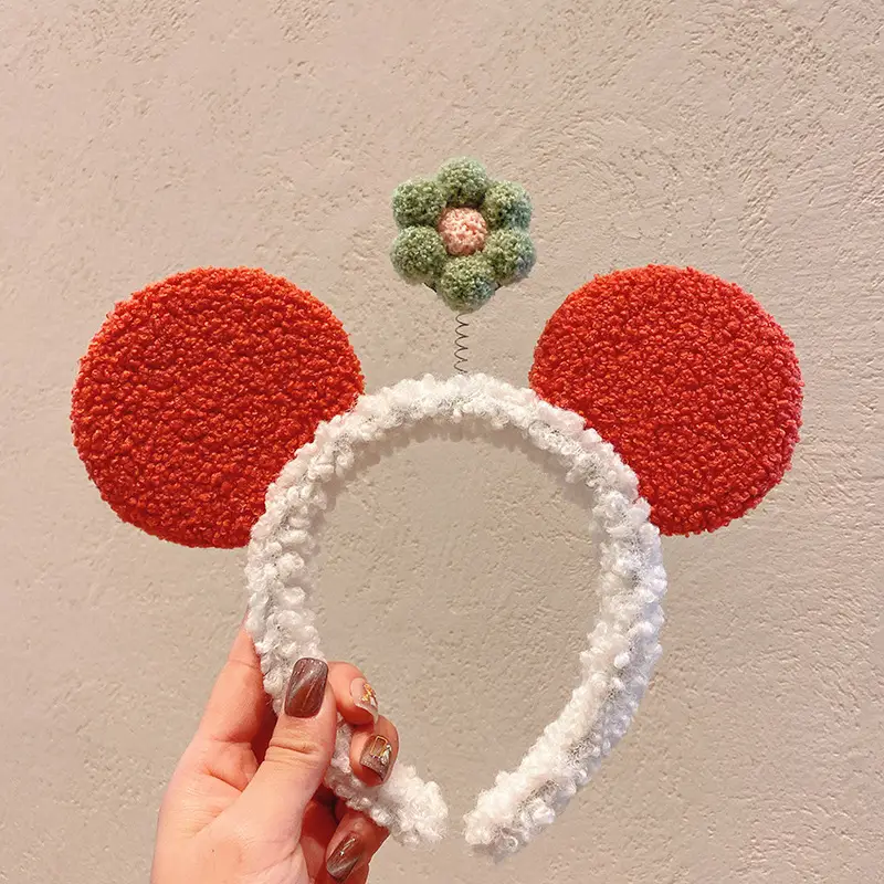 Red Plush Bear & Star Headband with Bow - Image 42