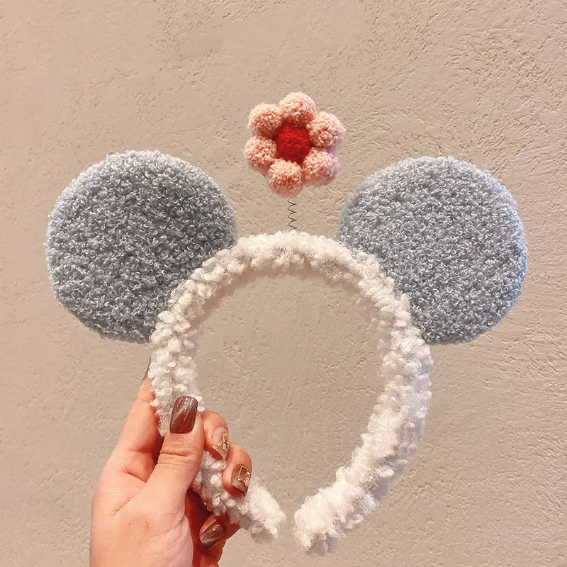 Red Plush Bear & Star Headband with Bow - Image 44