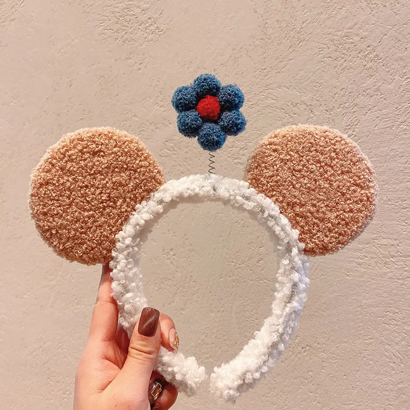 Red Plush Bear & Star Headband with Bow - Image 45