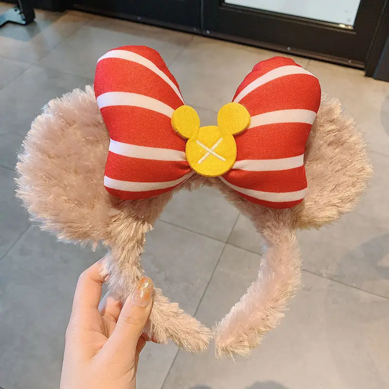 Red Plush Bear & Star Headband with Bow - Image 51