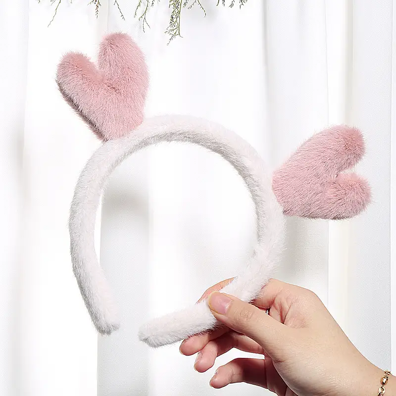 Red Plush Bear & Star Headband with Bow - Image 70