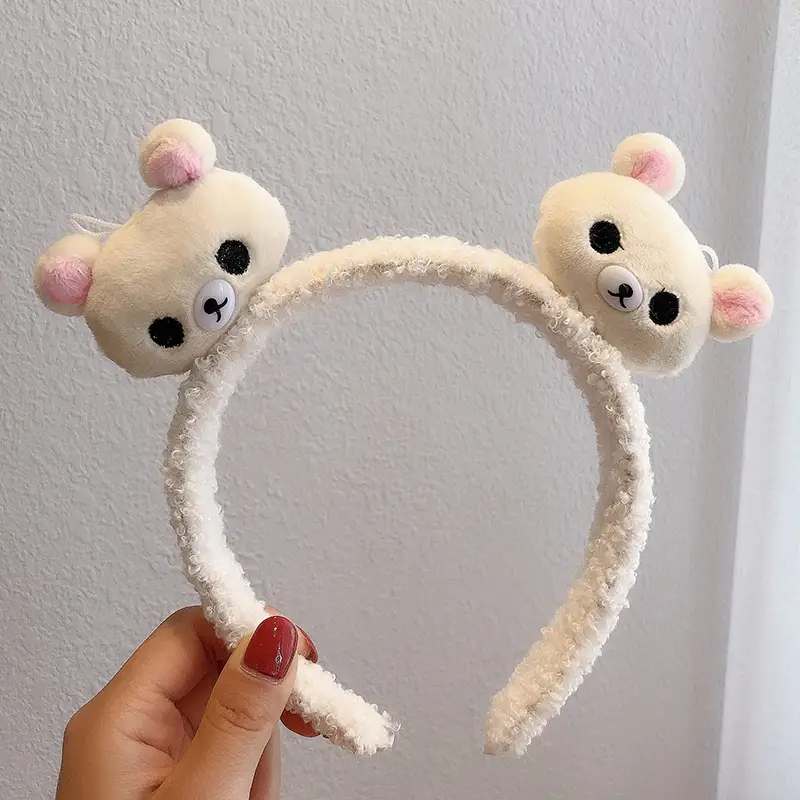 Red Plush Bear & Star Headband with Bow - Image 83