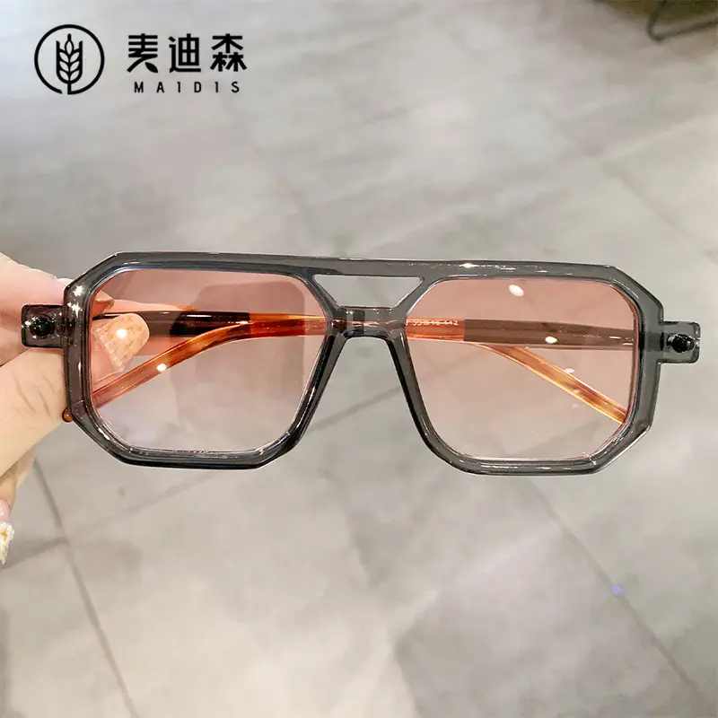 Men's Double Beam Box Glasses European American Style - Image 12