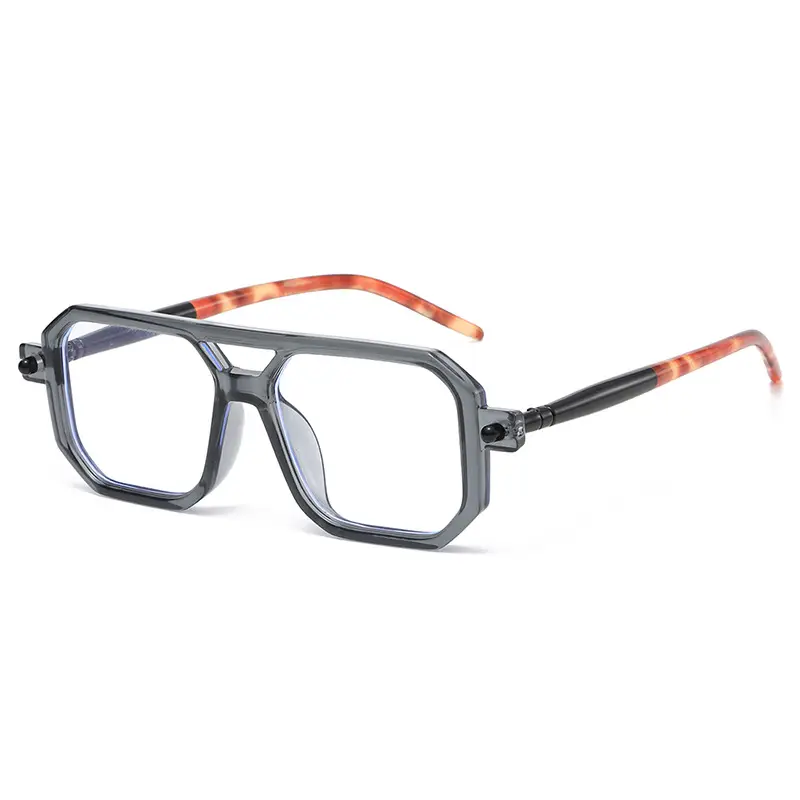 Men's Double Beam Box Glasses European American Style - Image 3