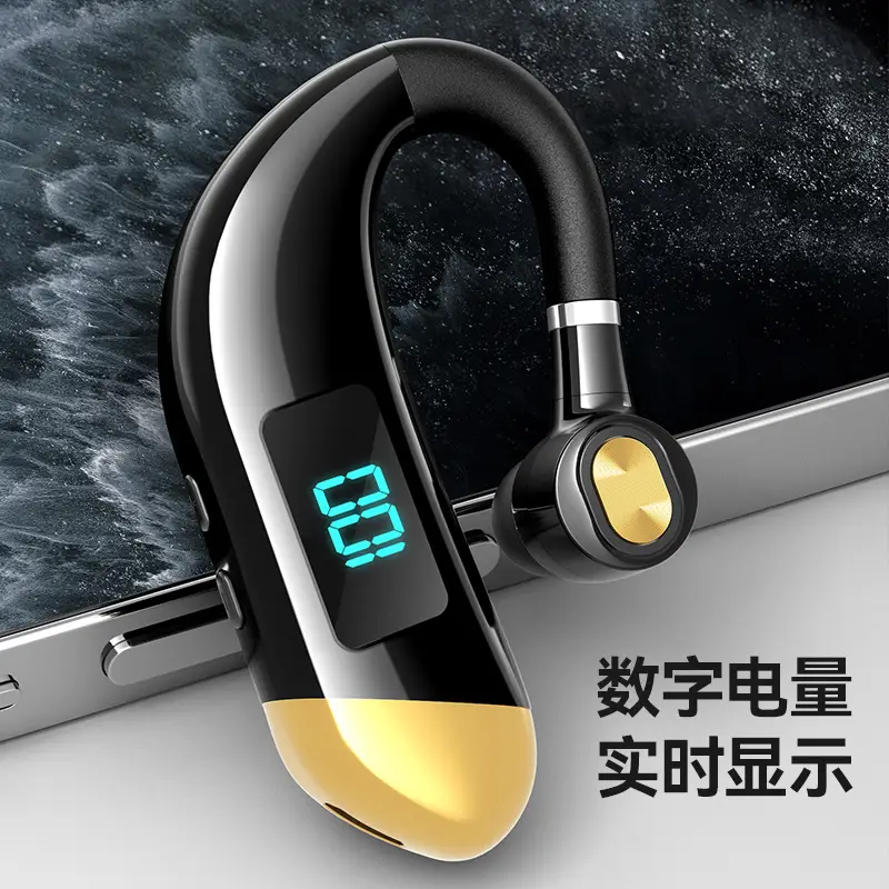 V15 Bluetooth Headset White LED Power Display - Image 13