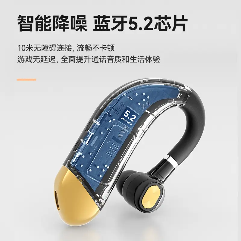 V15 Bluetooth Headset White LED Power Display - Image 14