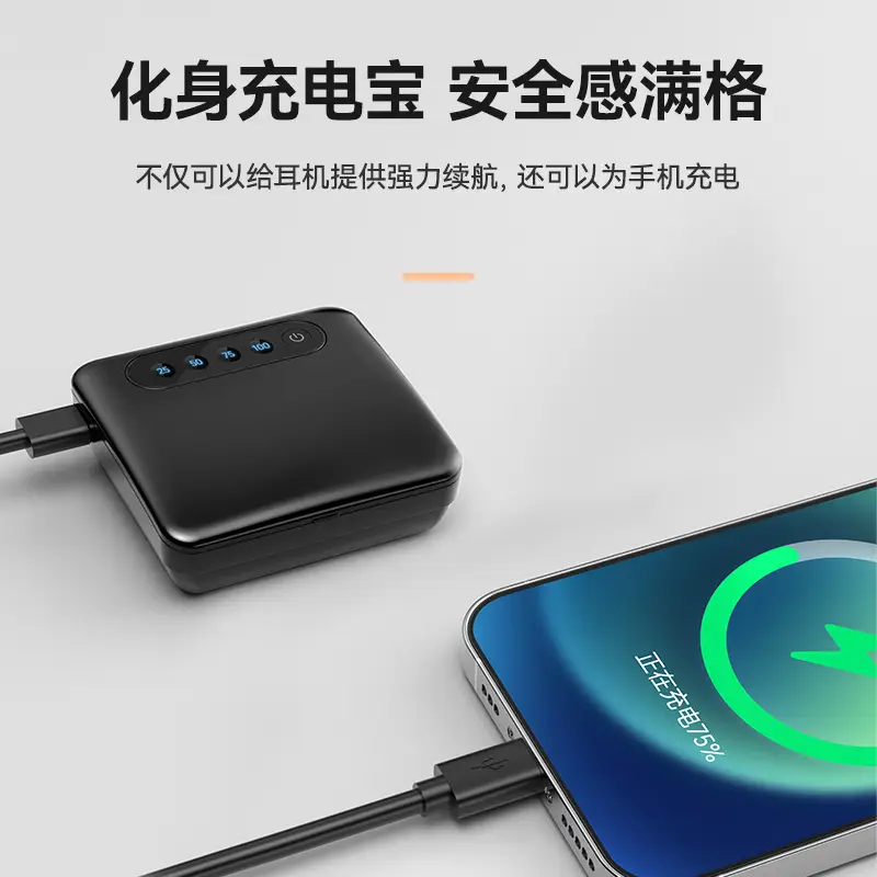 V15 Bluetooth Headset White LED Power Display - Image 15