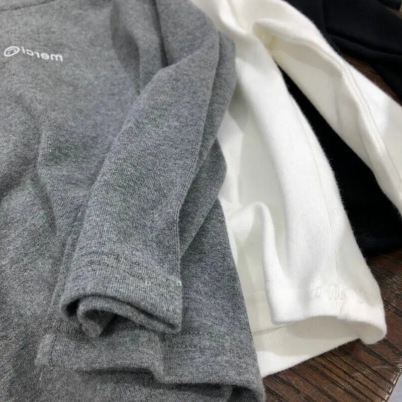 Men's Navy Blue Cotton High Collar T-Shirt — feature 15