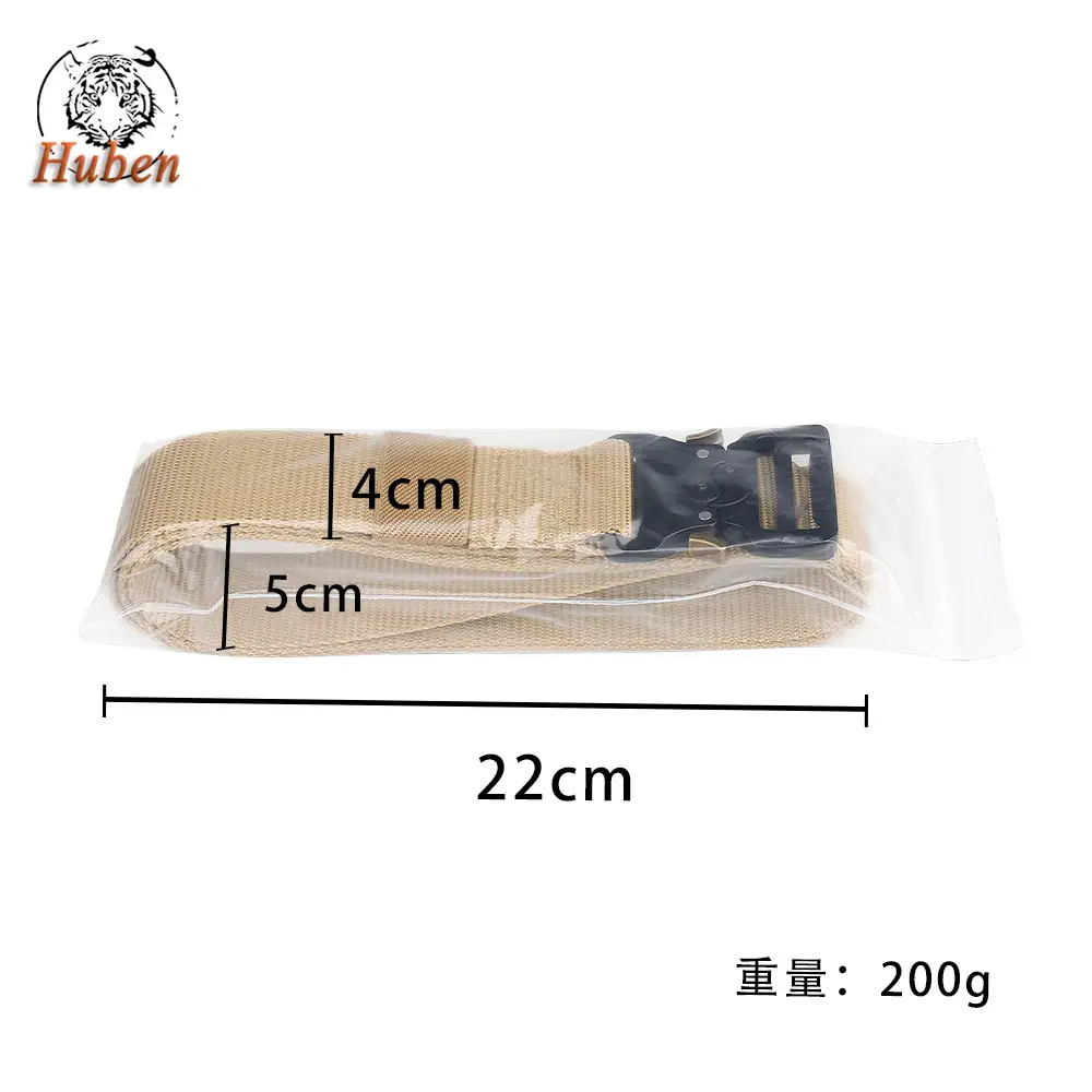 Men's Tactical Nylon Belt Brown 3.8" Military Fan - Image 12