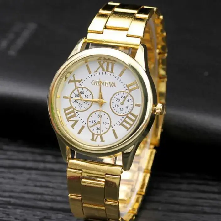 Geneva Rome Steel Band Men's Quartz Watch - Image 5
