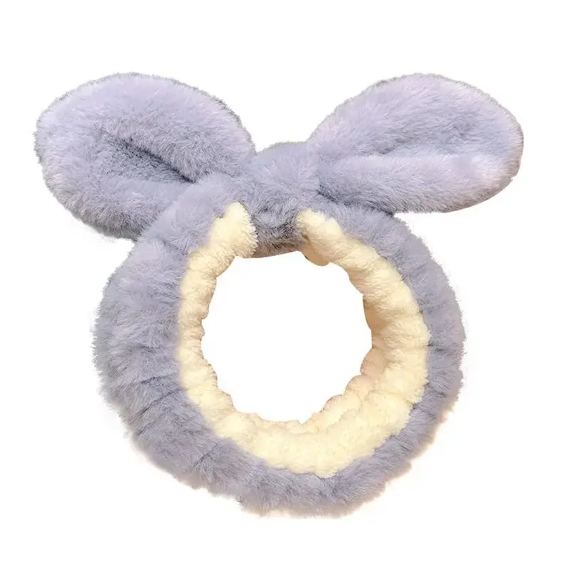 Rabbit Ear Plush Hair Band for Women