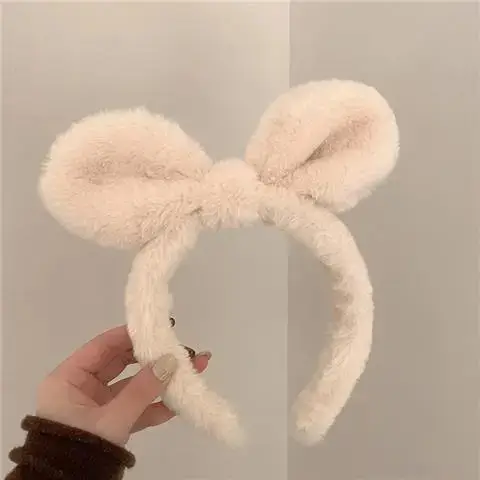 Rabbit Ear Plush Hair Band for Women