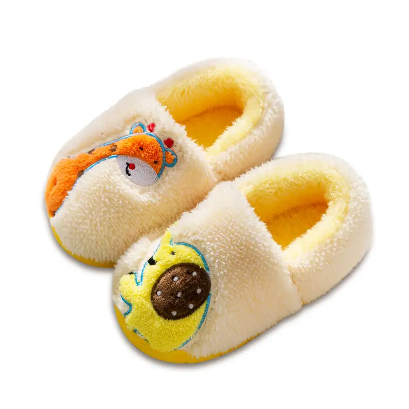 Children's Cotton Slippers Winter New Cartoon Animal Non-Slip Boys' and Girls' Kindergarten Furry Shoes - Image 27