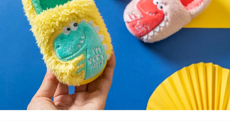 Children's Cotton Slippers Winter New Cartoon Animal Non-Slip Boys' and Girls' Kindergarten Furry Shoes — feature 18
