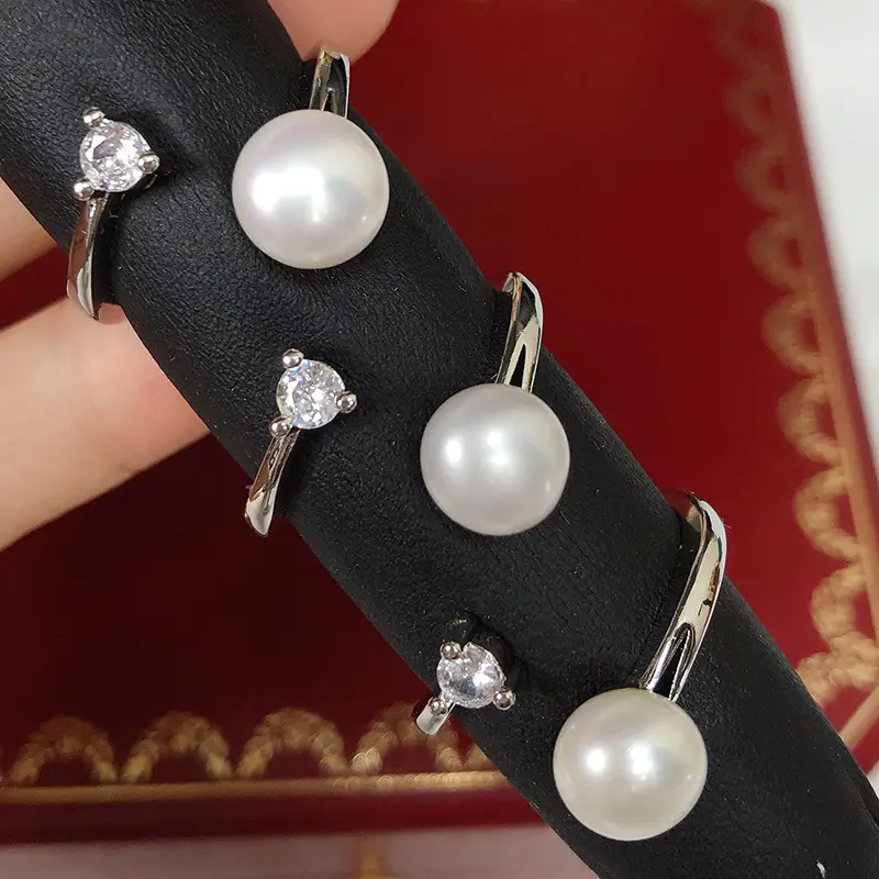 Freshwater Pearl Ring for Women Simple Design - Image 12