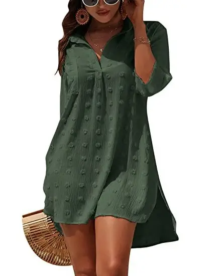 2023 White Embroidered Women's Chiffon Shirt — feature 31