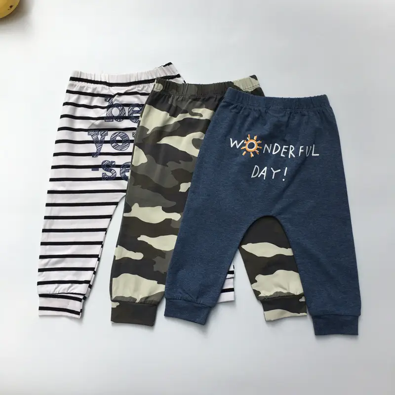 Children's Camo & Striped Harem Pants Set - Image 5