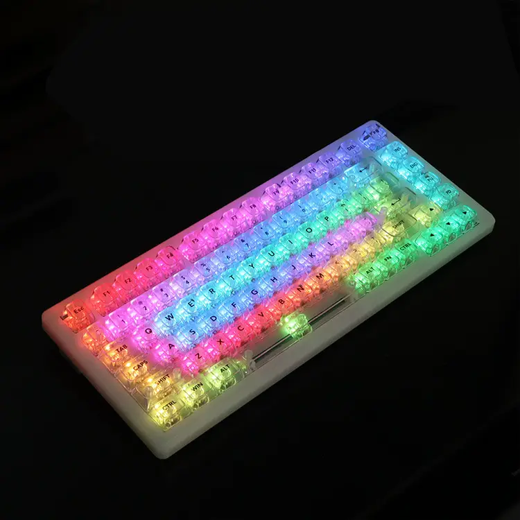 Oem Highly White Marble Ball Cap Pc Fully Transparent Wooting Red Transparent Keycap 61 75 98 Mechanical Keyboard Cap - Image 17