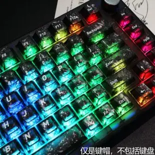 Oem Highly White Marble Ball Cap Pc Fully Transparent Wooting Red Transparent Keycap 61 75 98 Mechanical Keyboard Cap — feature 11