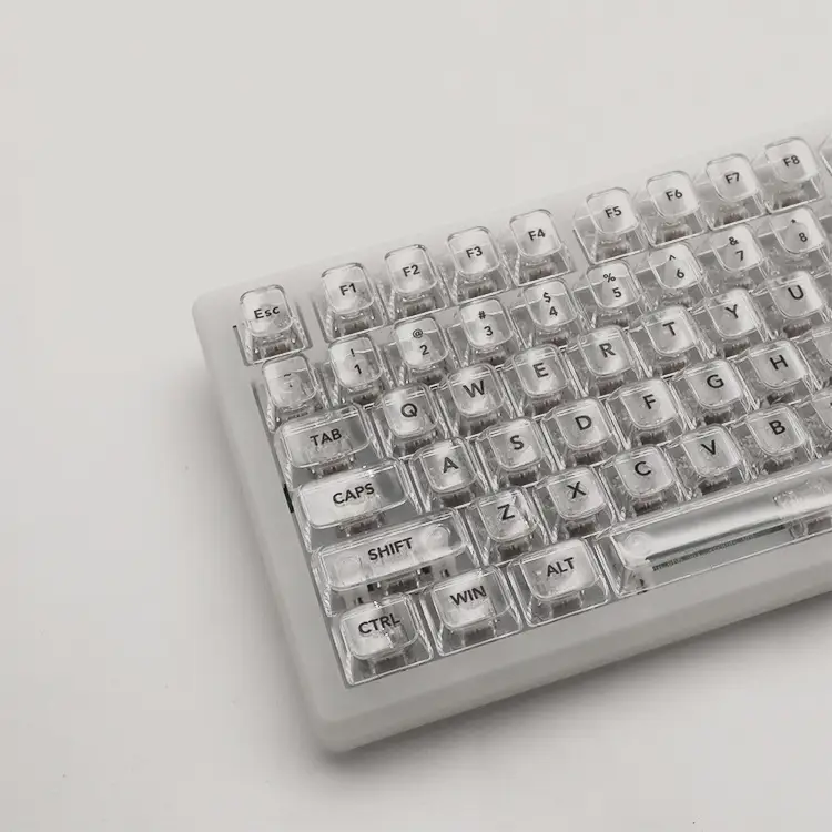 Oem Highly White Marble Ball Cap Pc Fully Transparent Wooting Red Transparent Keycap 61 75 98 Mechanical Keyboard Cap — feature 39