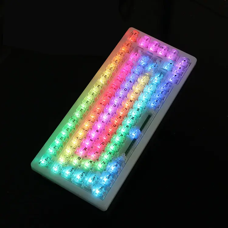Oem Highly White Marble Ball Cap Pc Fully Transparent Wooting Red Transparent Keycap 61 75 98 Mechanical Keyboard Cap — feature 40