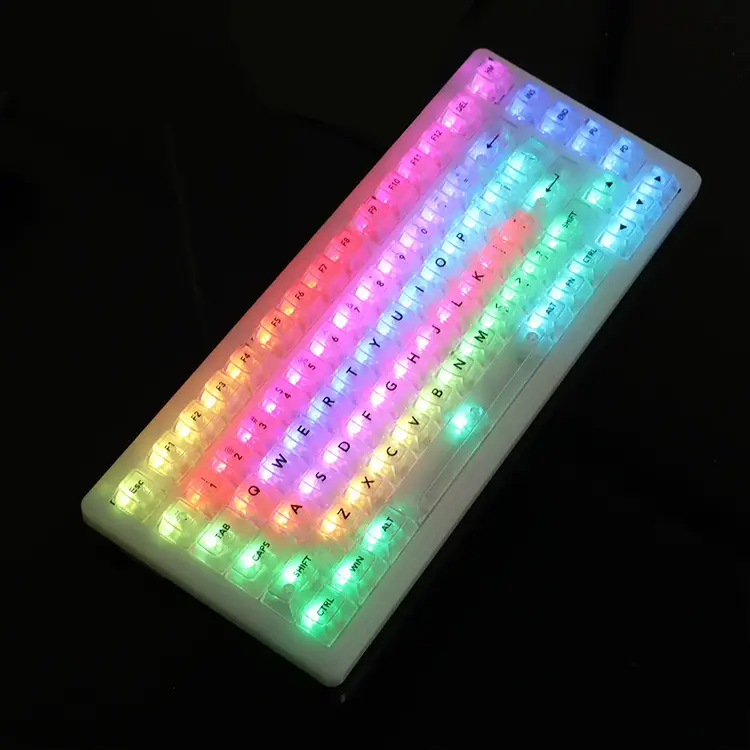 Oem Highly White Marble Ball Cap Pc Fully Transparent Wooting Red Transparent Keycap 61 75 98 Mechanical Keyboard Cap — feature 45