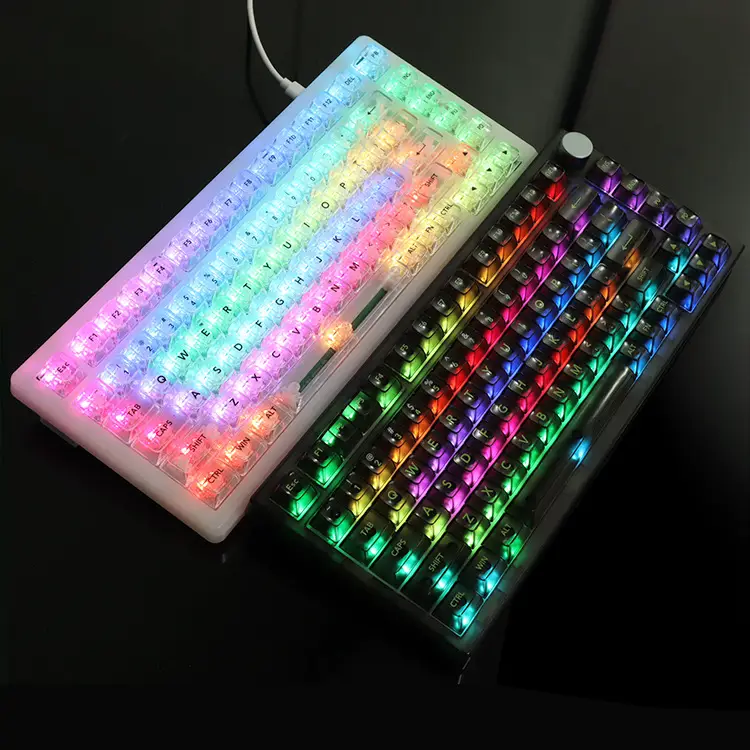 Oem Highly White Marble Ball Cap Pc Fully Transparent Wooting Red Transparent Keycap 61 75 98 Mechanical Keyboard Cap — feature 46