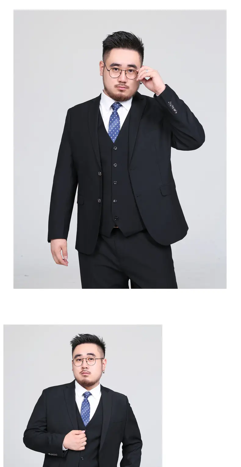 Plus Size Black Vest for Men Spring Summer Wear — feature 10