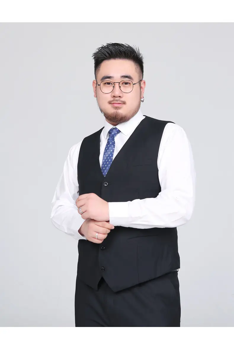 Plus Size Black Vest for Men Spring Summer Wear — feature 9