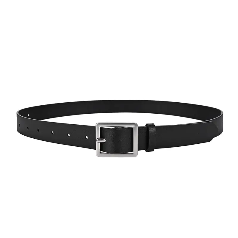 New Women's Belt Double-sided Cowhide Japanese Pin Buckle Simple All-match Belt