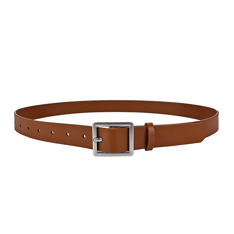 New Women's Belt Double-sided Cowhide Japanese Pin Buckle Simple All-match Belt - Image 2