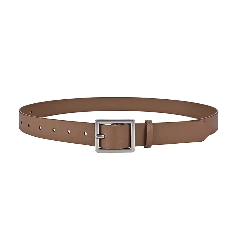 New Women's Belt Double-sided Cowhide Japanese Pin Buckle Simple All-match Belt - Image 3