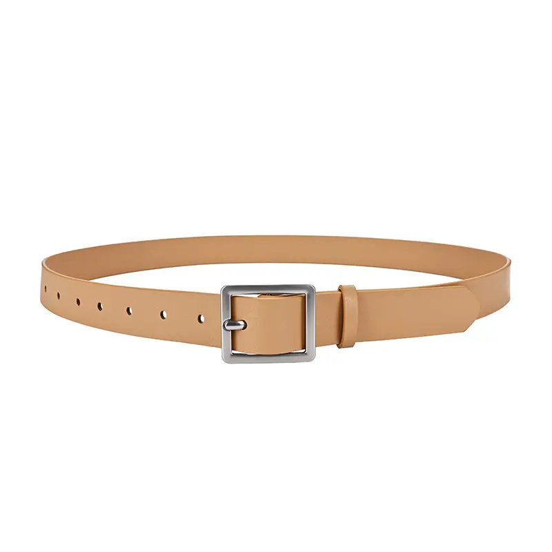 New Women's Belt Double-sided Cowhide Japanese Pin Buckle Simple All-match Belt - Image 4