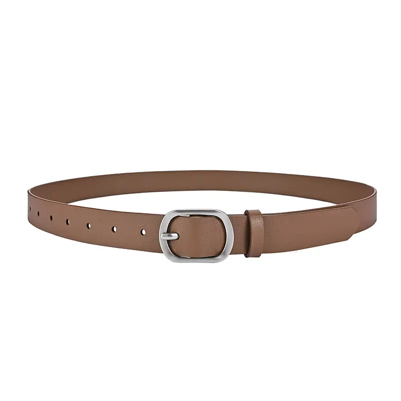 New Women's Belt Double-sided Cowhide Japanese Pin Buckle Simple All-match Belt - Image 9