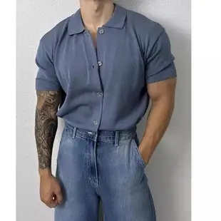 Men Linen Long Sleeve Shirt Green 2024 — feature 19