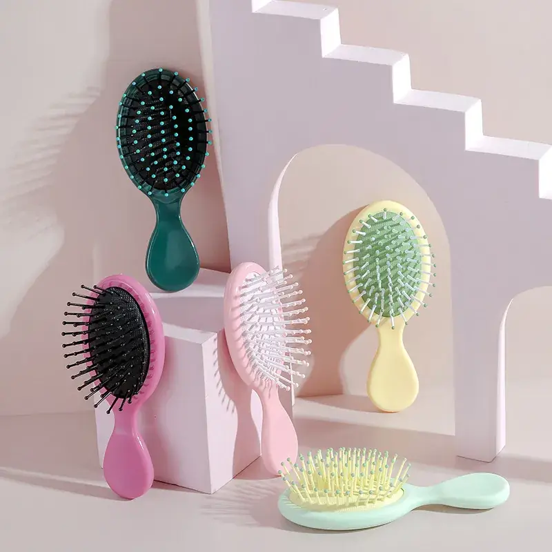 Women Hair Brush Set of 6 Colors Portable Massage Comb - Image 17