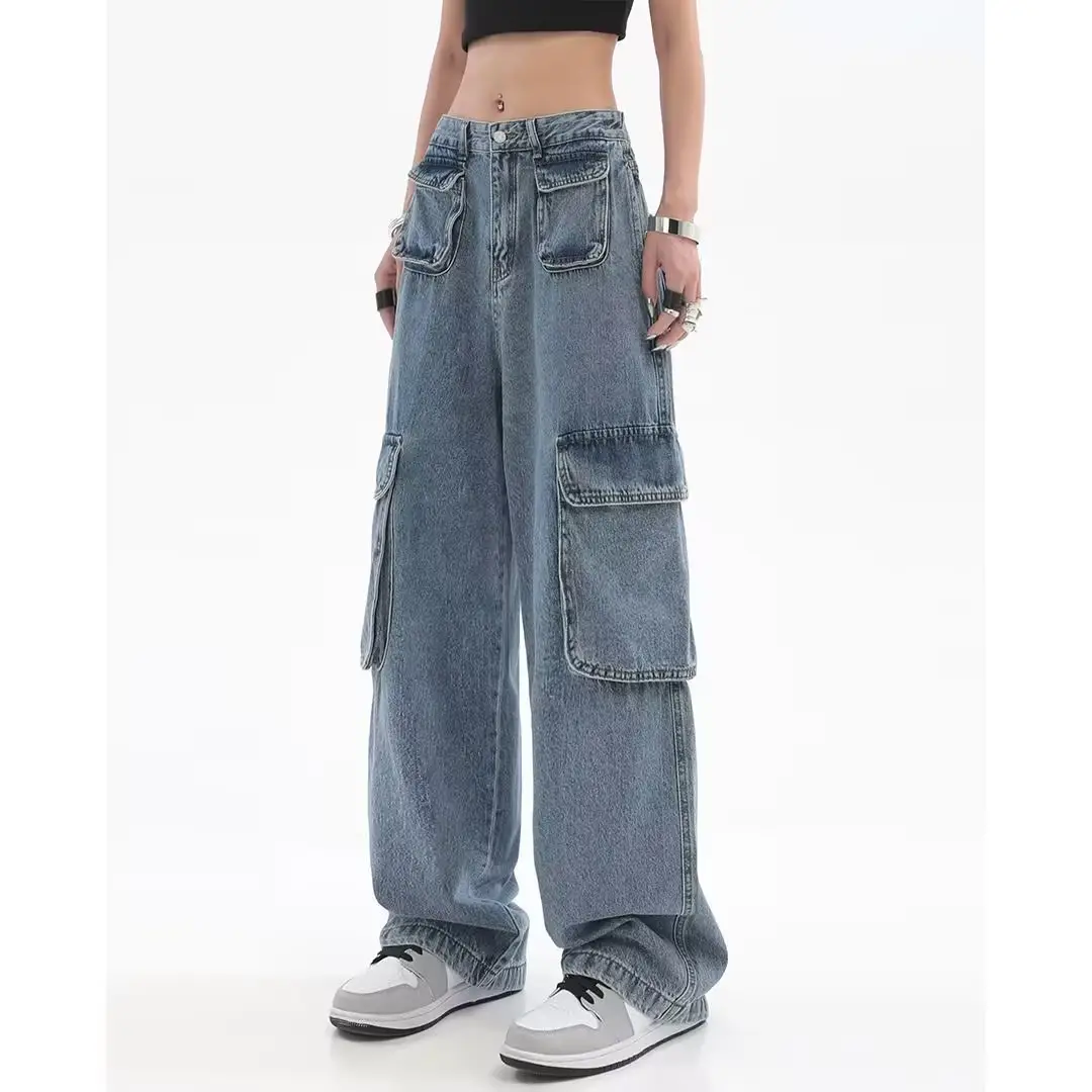 American Style Hip-Hop Wide Leg Pants Women 2022 - Image 4