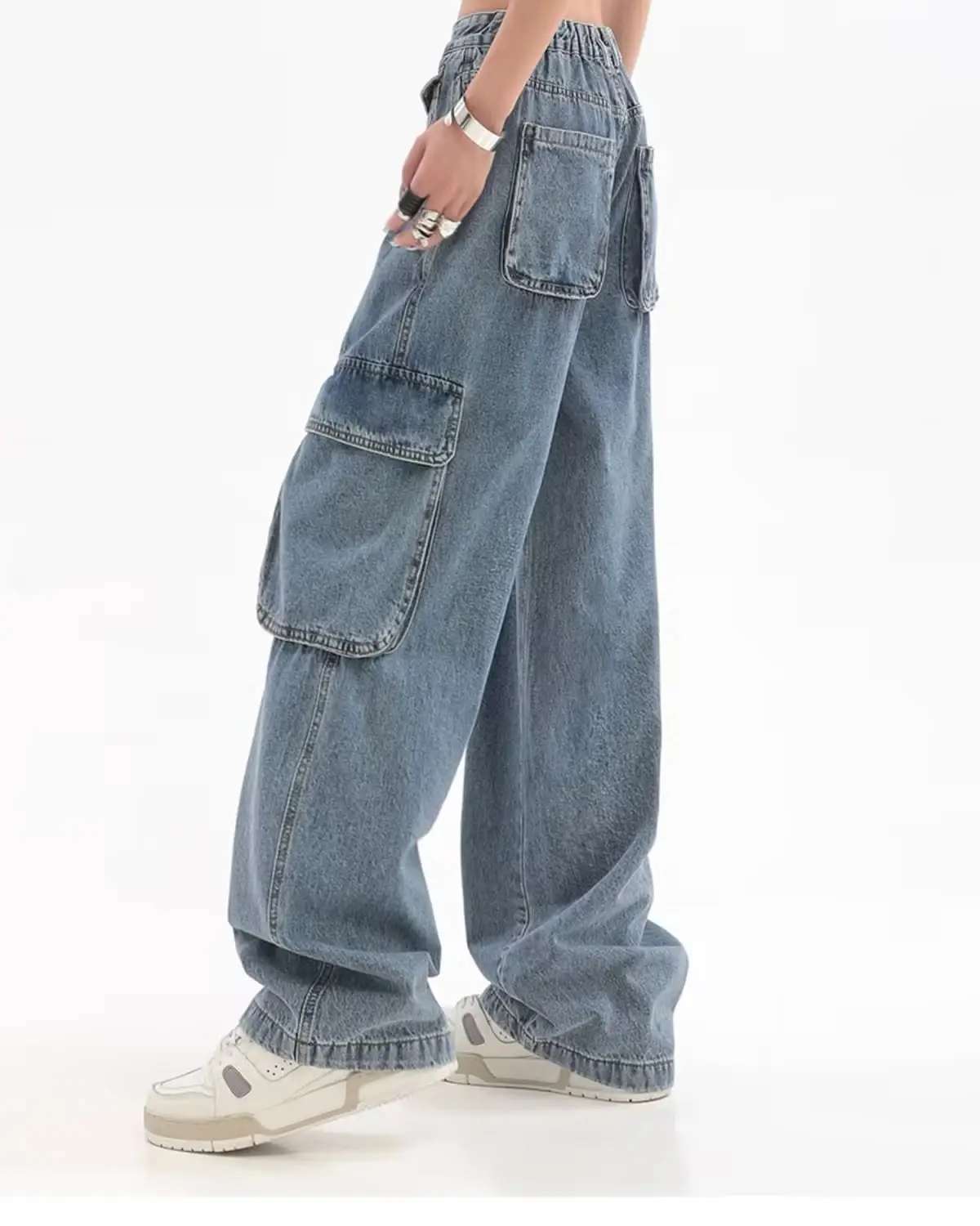 American Style Hip-Hop Wide Leg Pants Women 2022 — feature 36