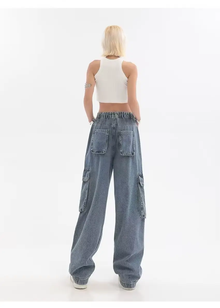 American Style Hip-Hop Wide Leg Pants Women 2022 — feature 41