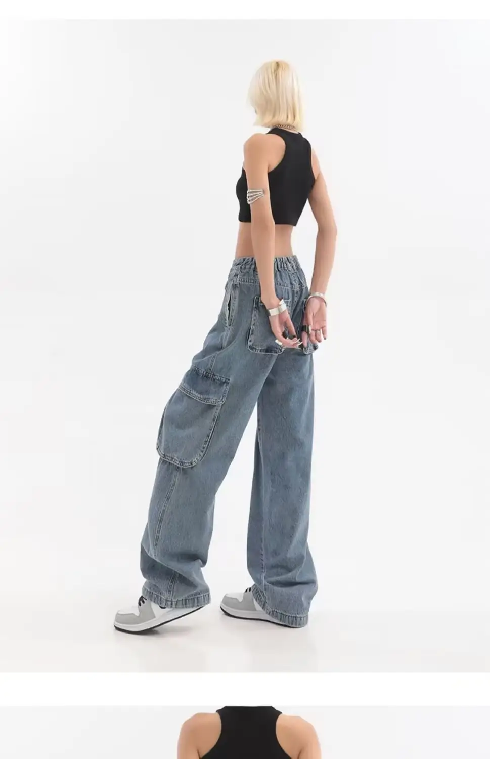 American Style Hip-Hop Wide Leg Pants Women 2022 — feature 45