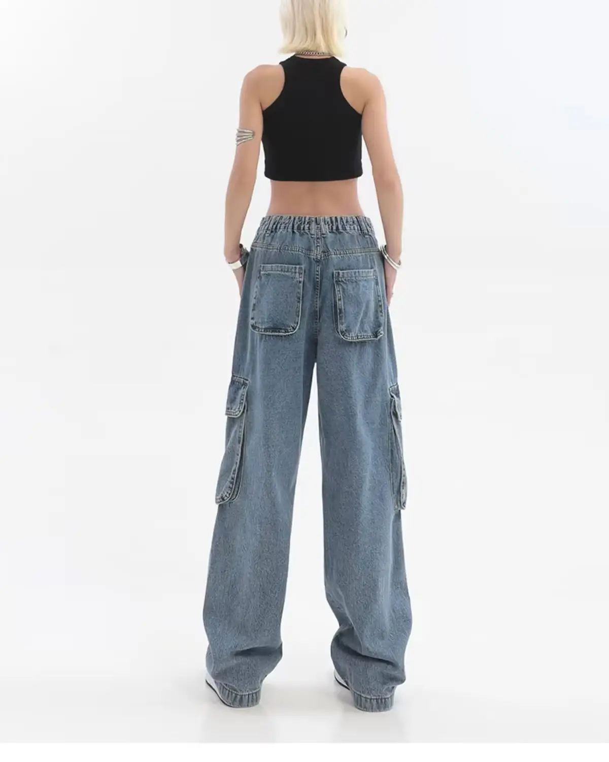 American Style Hip-Hop Wide Leg Pants Women 2022 — feature 46