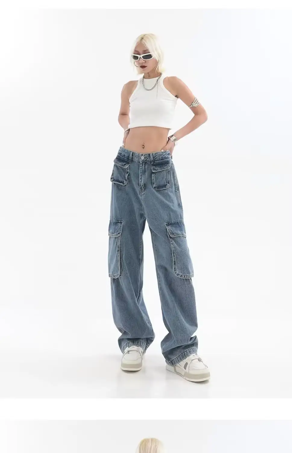 American Style Hip-Hop Wide Leg Pants Women 2022 — feature 47