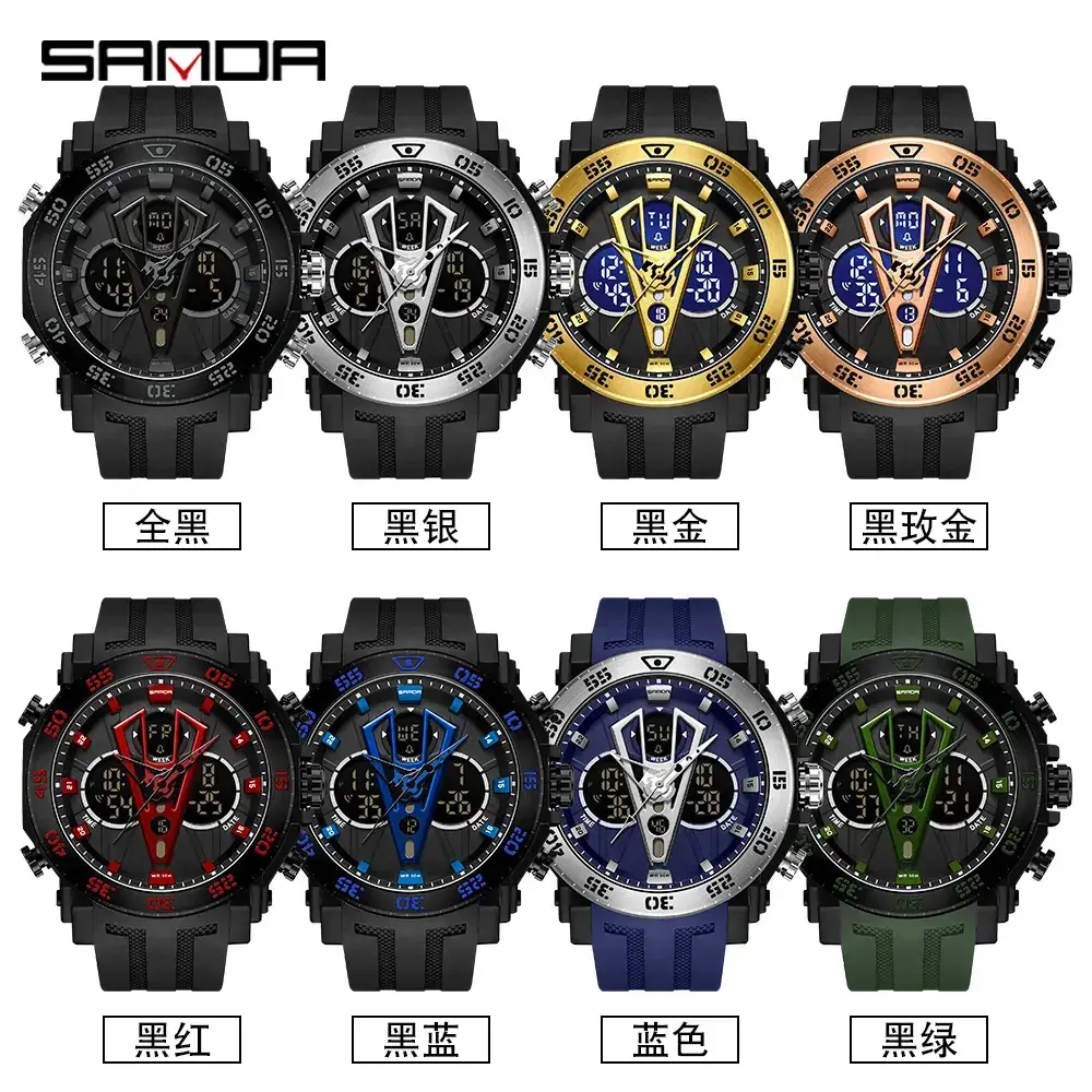 Sanda Multifunctional Luminous Watch for Teens - Image 25