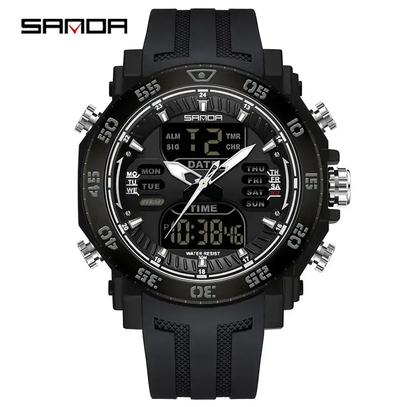 Sanda Multifunctional Luminous Watch for Teens - Image 15