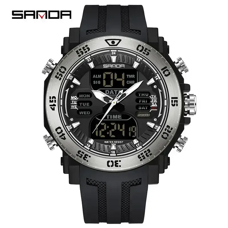 Sanda Multifunctional Luminous Watch for Teens - Image 16