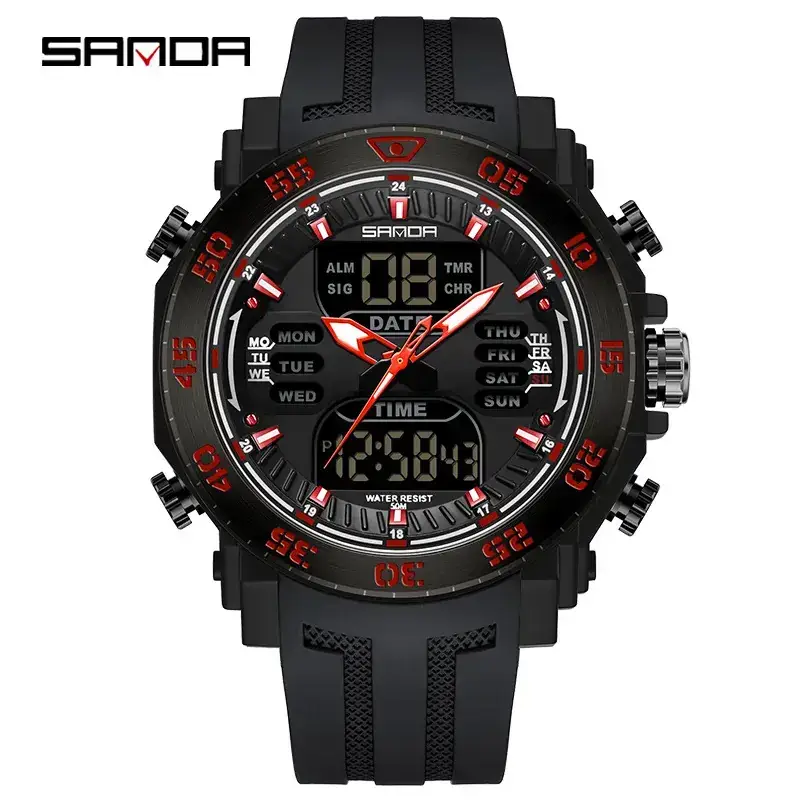 Sanda Multifunctional Luminous Watch for Teens - Image 18