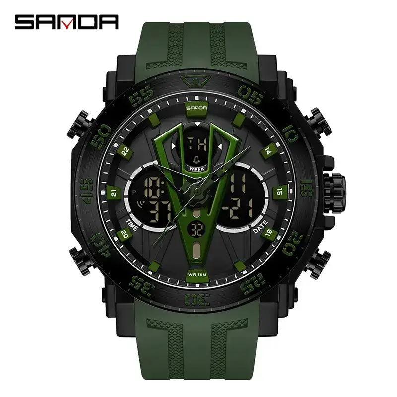 Sanda Multifunctional Luminous Watch for Teens - Image 3